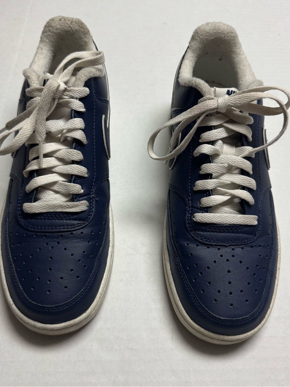 Nike Court Vision Low Sneakers in Midnight Navy/ Sail Size: 9